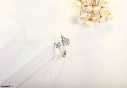 CRSH00723 JJF Heart Ring Adjustable - CRSH