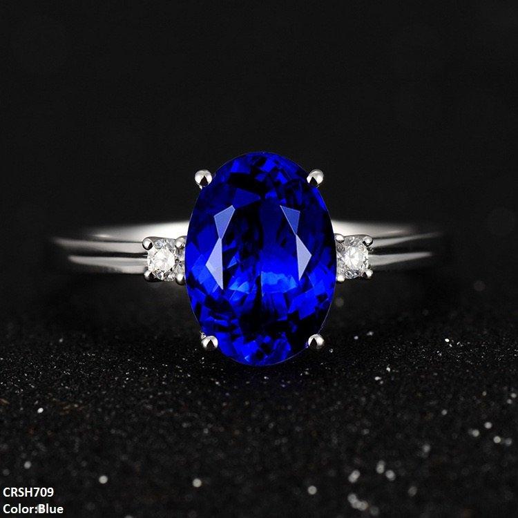 CRSH709 KRL Oval Stone Ring Adjustable