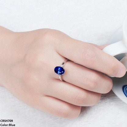 CRSH709 KRL Oval Stone Ring Adjustable