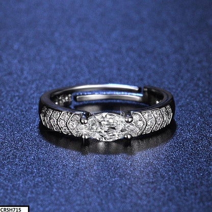 CRSH715 ZFQ Tear Stone Ring Adjustable