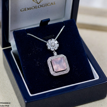 TPSH00810 MSJ Flower Square Pendant - TPSH