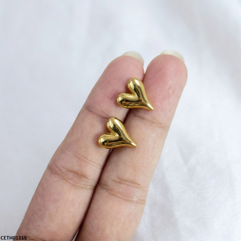 CETH01115 MSJ Stainless Steel Heart Tops - CETH