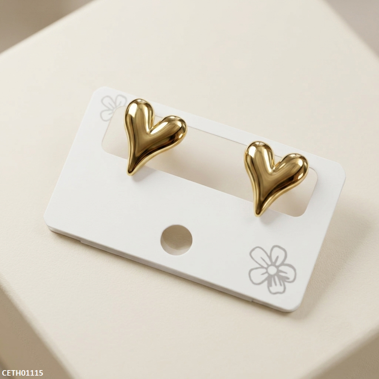 CETH01115 MSJ Stainless Steel Heart Tops - CETH