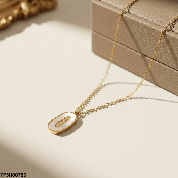 TPSH00785 MSJ Stainless Steel Oval Pendant - TPSH