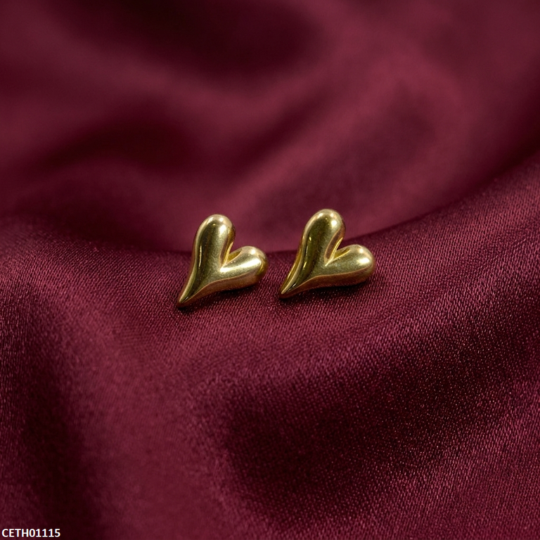 CETH01115 MSJ Stainless Steel Heart Tops - CETH