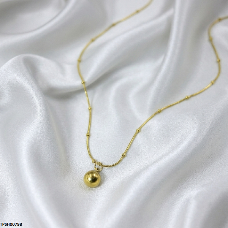 TPSH00798 MSJ Stainless Steel Round Ball Pendant - TPSH