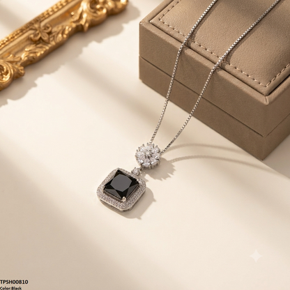 TPSH00810 MSJ Flower Square Pendant - TPSH