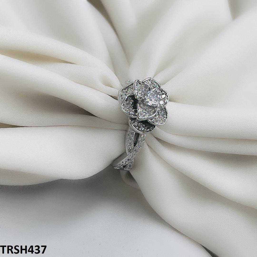TRSH437 KYC Imp Rose ZIRCON  Ring