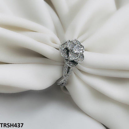 TRSH437 KYC Imp Rose ZIRCON  Ring