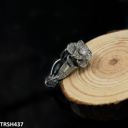 TRSH437 KYC Imp Rose ZIRCON  Ring