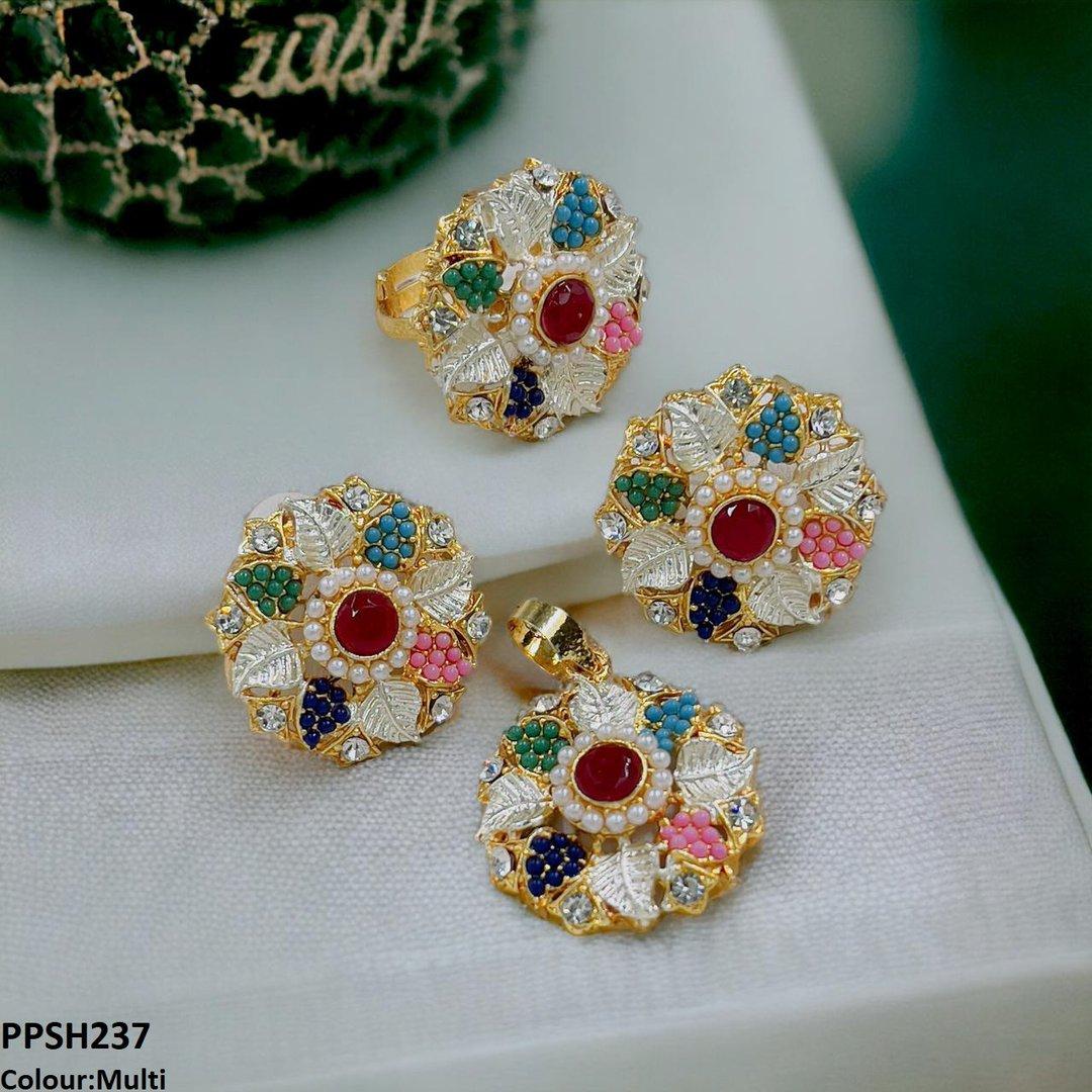 PPSH237 SDQ Flower Pendant Set