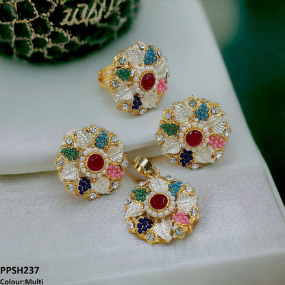 PPSH237 SDQ Flower Pendant Set