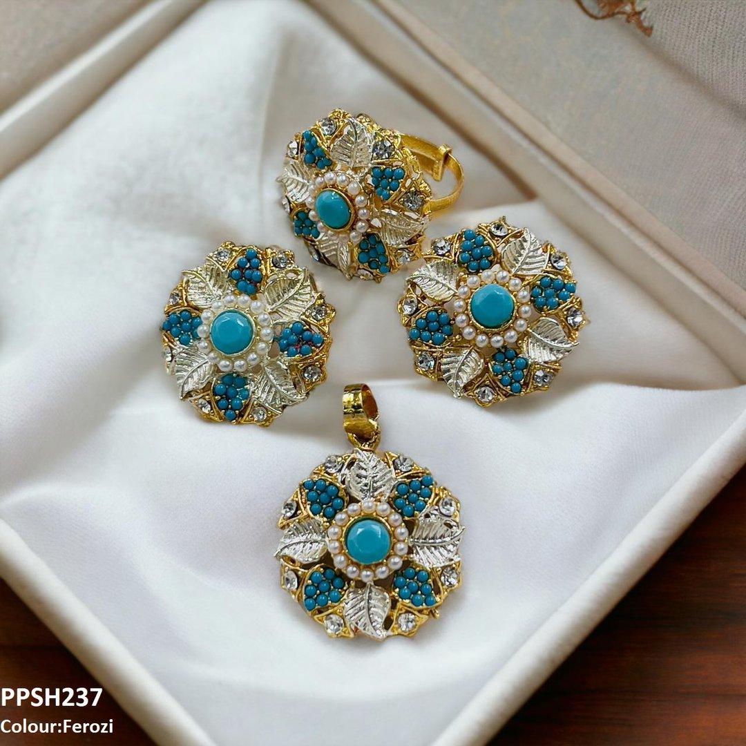 PPSH237 SDQ Flower Pendant Set