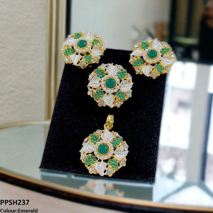 PPSH237 SDQ Flower Pendant Set