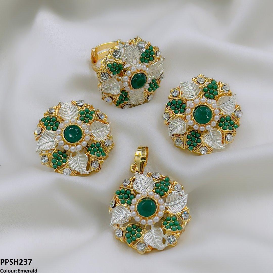PPSH237 SDQ Flower Pendant Set
