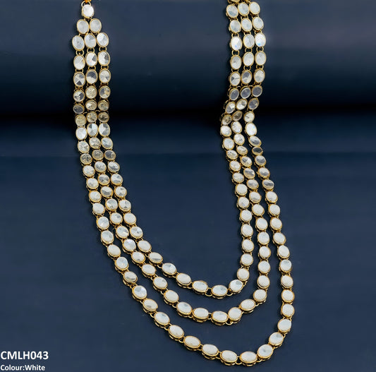 CMLH043 FRN Oval Layered Mala
