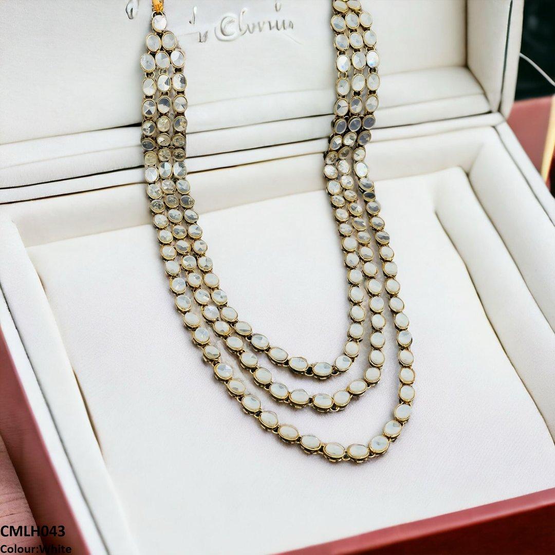 CMLH043 FRN Oval Layered Mala