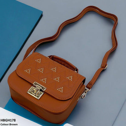HBGH178 QWZ Mini Embroidery Square Hand Bag