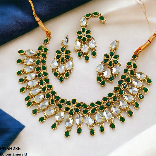 PNSH236 FRN Tear/Flower Necklace Set