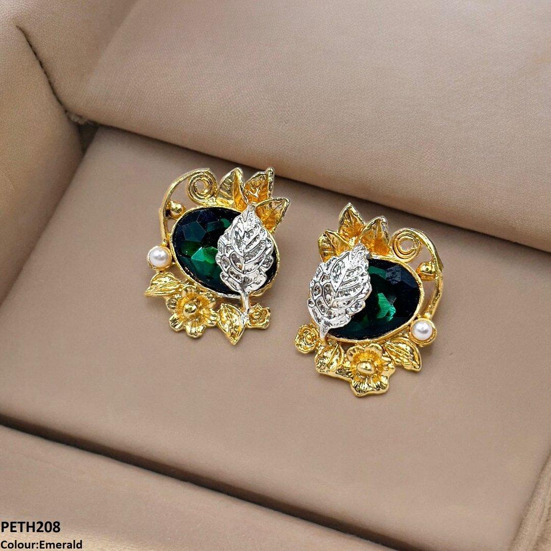 PETH208 SDQ Oval Leaf Tops Pair