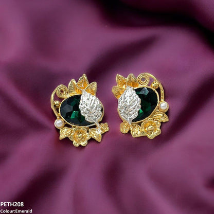 PETH208 SDQ Oval Leaf Tops Pair