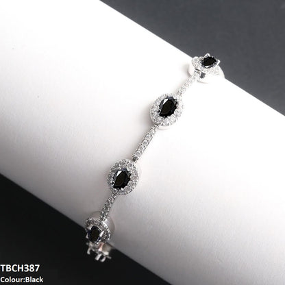 TBCH387 WKO Blue Oval Join Bracelet Adjustable