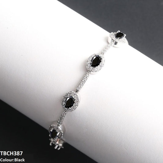 TBCH387 WKO Blue Oval Join Bracelet Adjustable