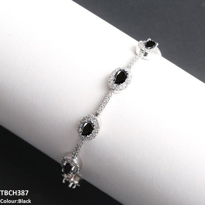 TBCH387 WKO Blue Oval Join Bracelet Adjustable