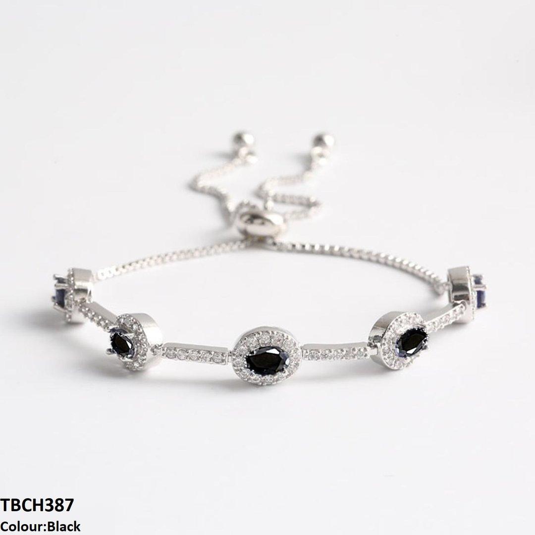 TBCH387 WKO Blue Oval Join Bracelet Adjustable