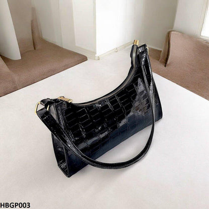HBGP003 Crocodile Pattern Armpit Hand Bag - HBGP