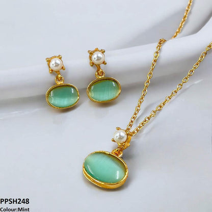 PPSH248 SDQ Oval Pendant Set