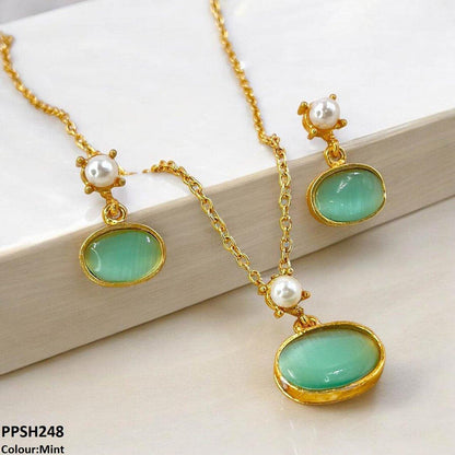 PPSH248 SDQ Oval Pendant Set