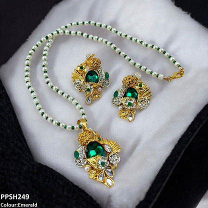PPSH249 SDQ Oval/Tear Pendant Set