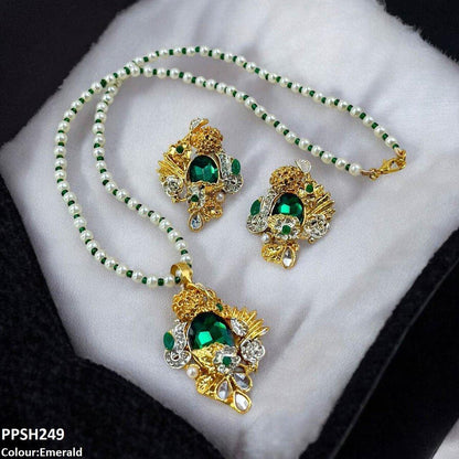 PPSH249 SDQ Oval/Tear Pendant Set