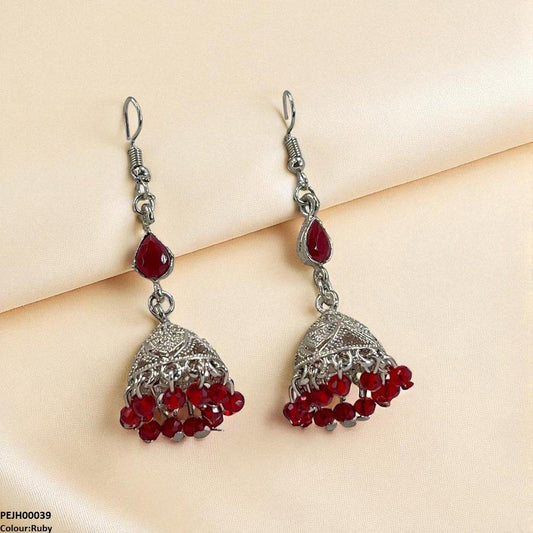 PEJH00039 SDQ Tear Pearl Drop Jhumki - PEJH