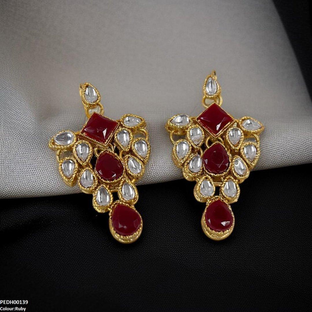 PEDH00139 FRN Tear Drop Earrings - PEDH