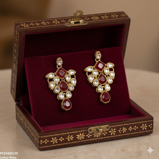 PEDH00139 FRN Tear Drop Earrings - PEDH