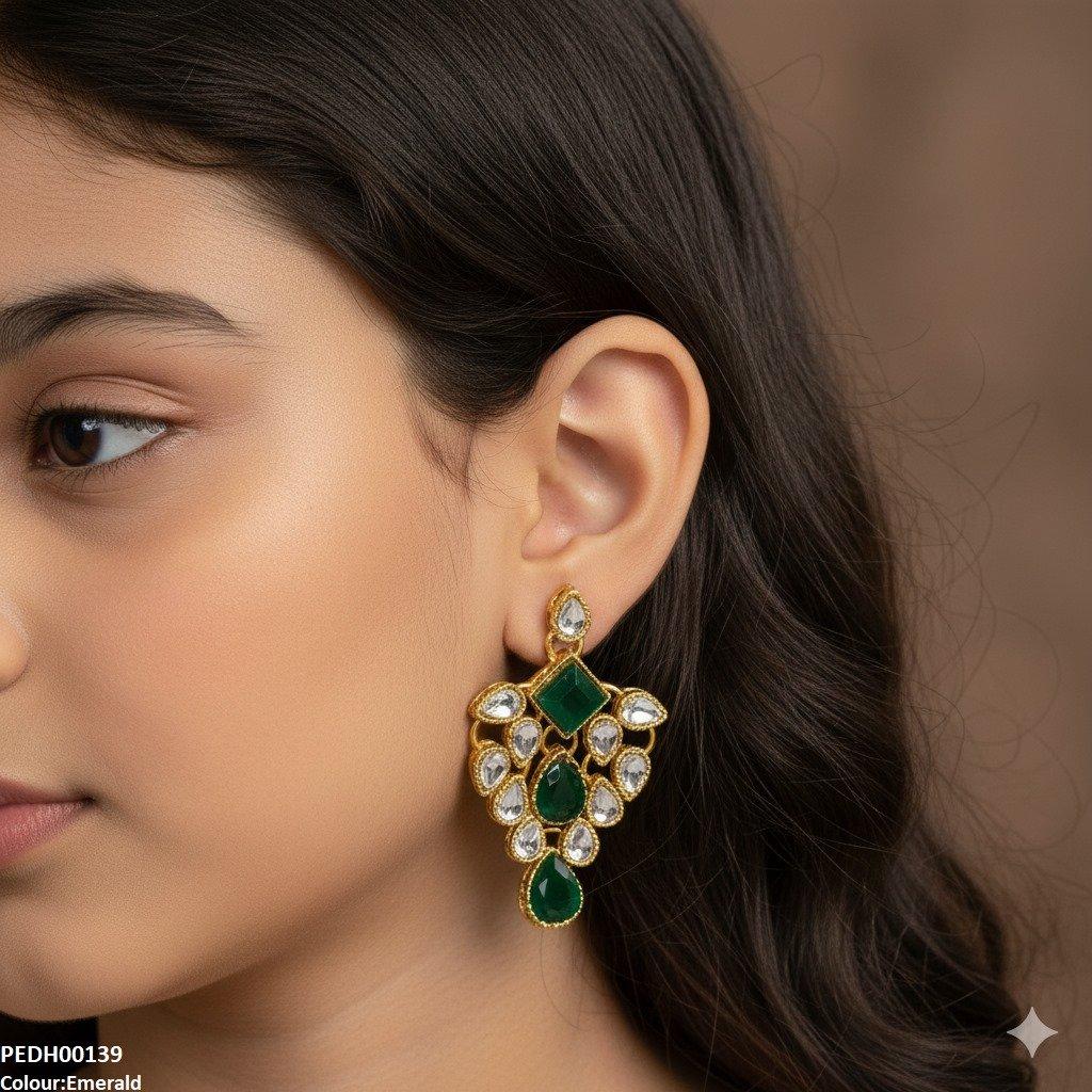 PEDH00139 FRN Tear Drop Earrings - PEDH