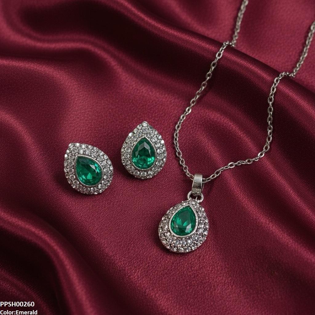 PPSH00260 SDQ Tear Drop Pedant Set - PPSH