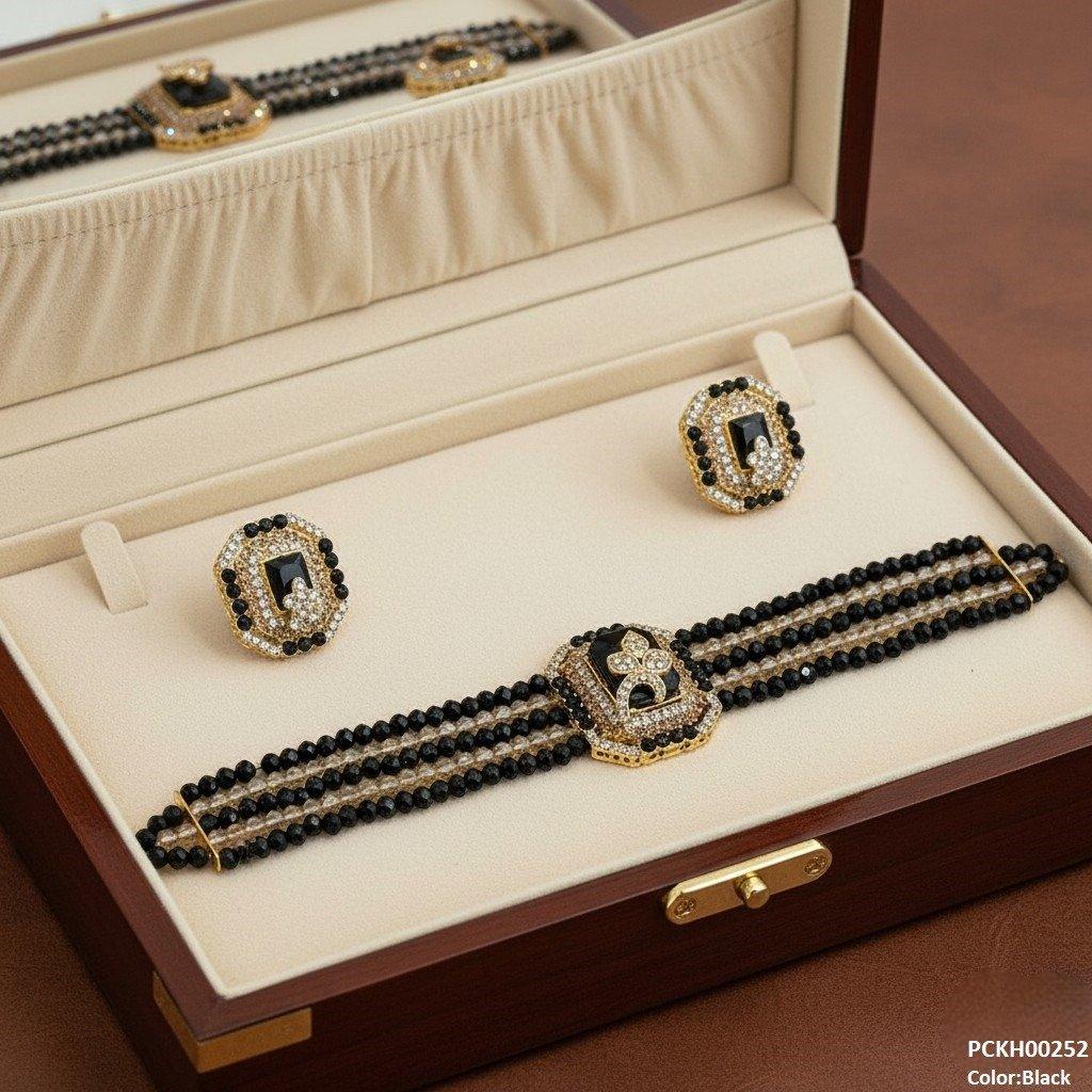 PCKH00252 SDQ Square/Leaf Choker Set - PCKH