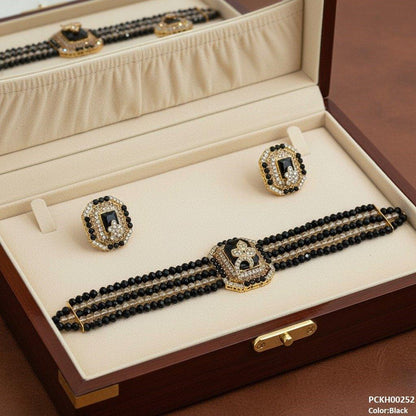 PCKH00252 SDQ Square/Leaf Choker Set - PCKH