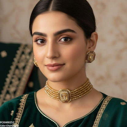 PCKH00252 SDQ Square/Leaf Choker Set - PCKH