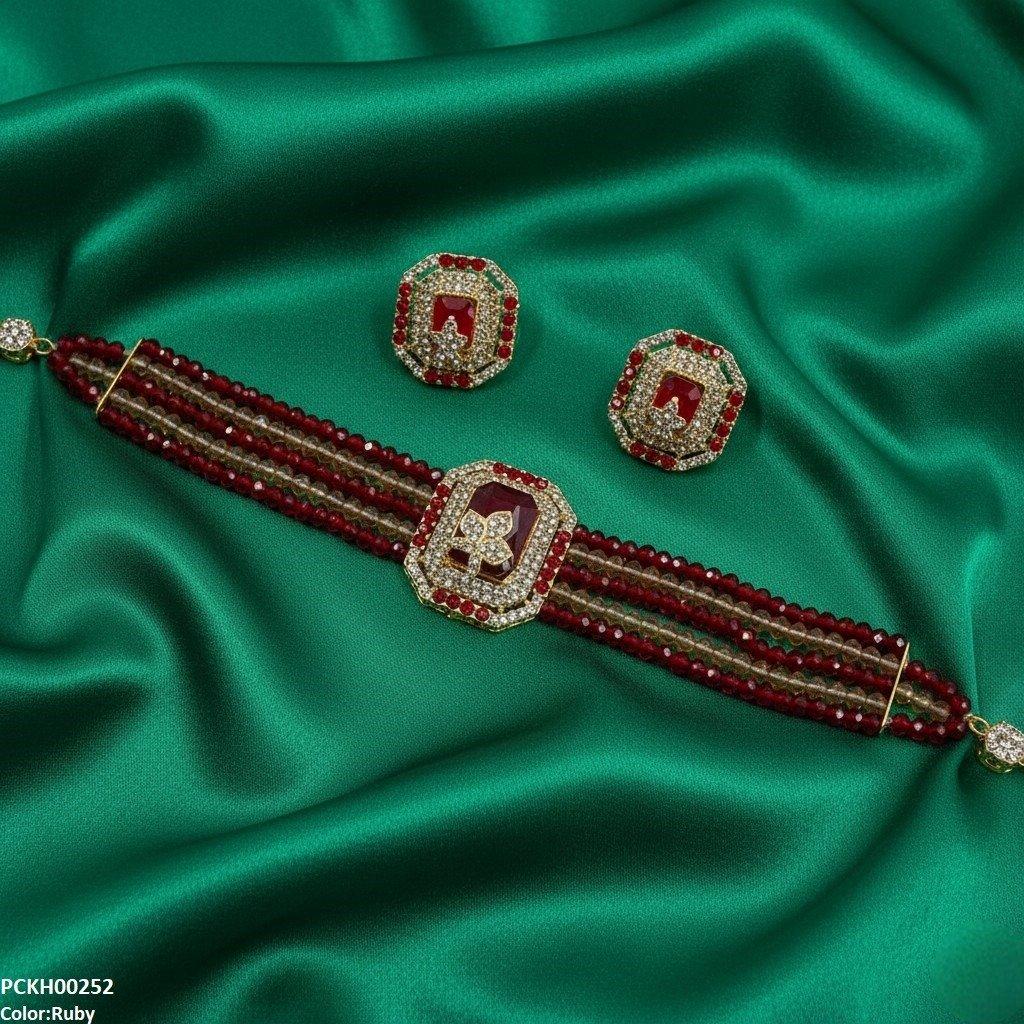 PCKH00252 SDQ Square/Leaf Choker Set - PCKH