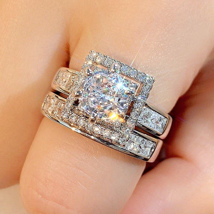 TRSH399 KYC Cathedral Twice ZIRCON Ring