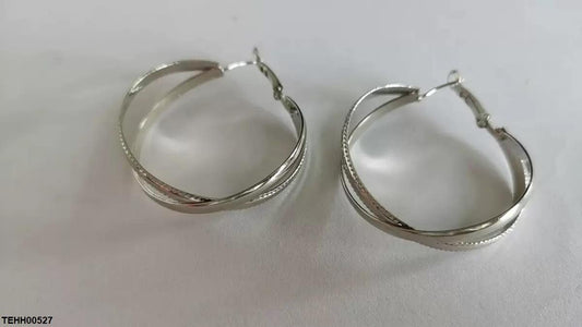 TEHH00527 YHC Triple layer Hoops Pair - TEHH