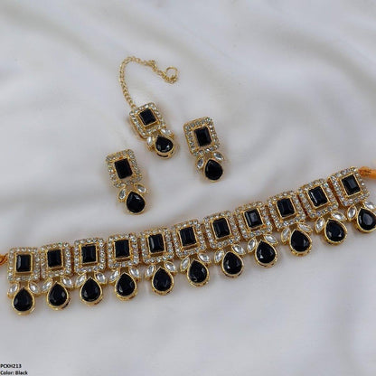 PCKH213 SDQ Pear Rectangle Choker Set