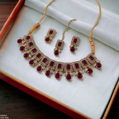 PCKH213 SDQ Pear Rectangle Choker Set