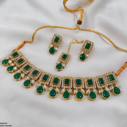 PCKH213 SDQ Pear Rectangle Choker Set