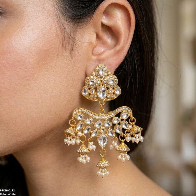 PEDH00182 FRN Tear Pearl Drop Earrings - PEDH