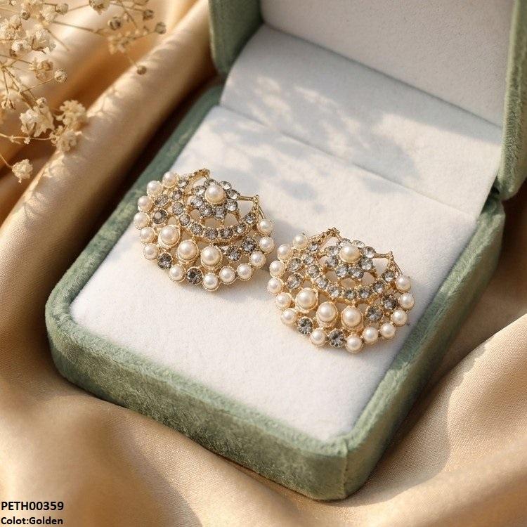 PETH00359 ABD Moon Round Stone Tops Pair - PETH